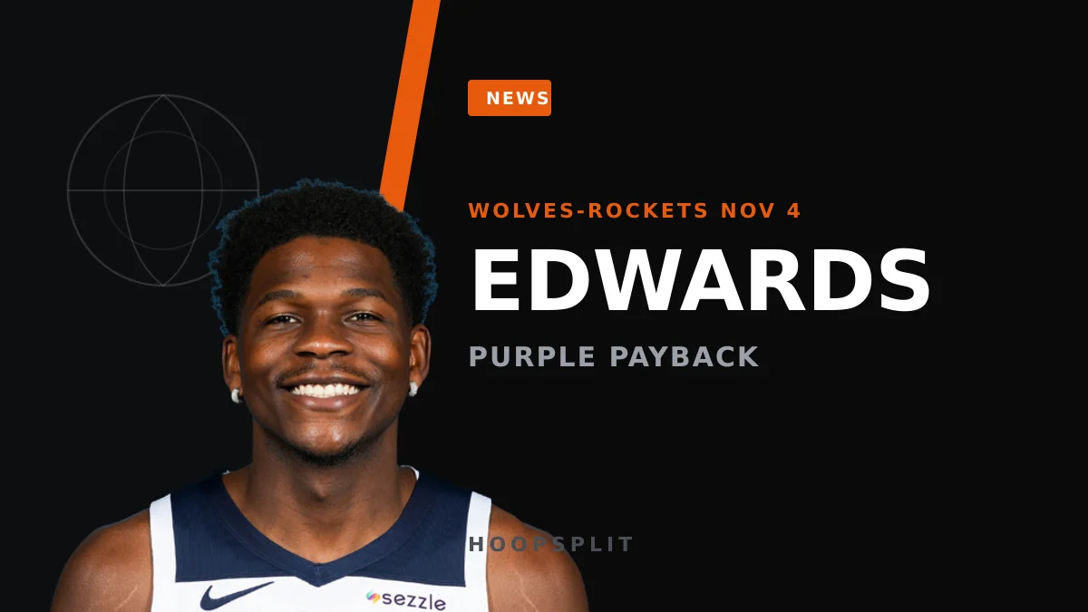 Anthony Edwards Fires Back at Drake-KD Ad With Purple Shoe Drop