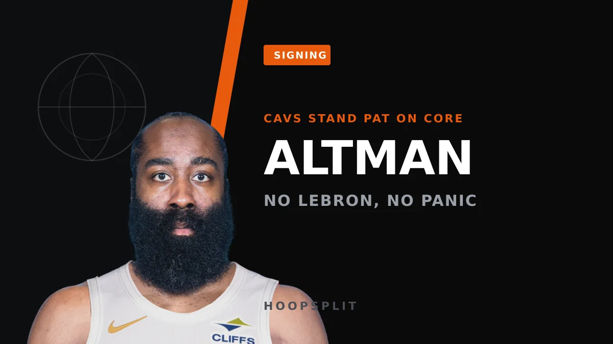 Cavs' Altman Shuts Down LeBron Return Talk — Harden Stays the Man