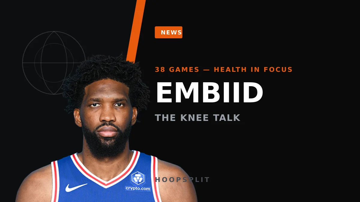 Embiid Says the Knee Is Fixed — What It Means for His Fantasy Value