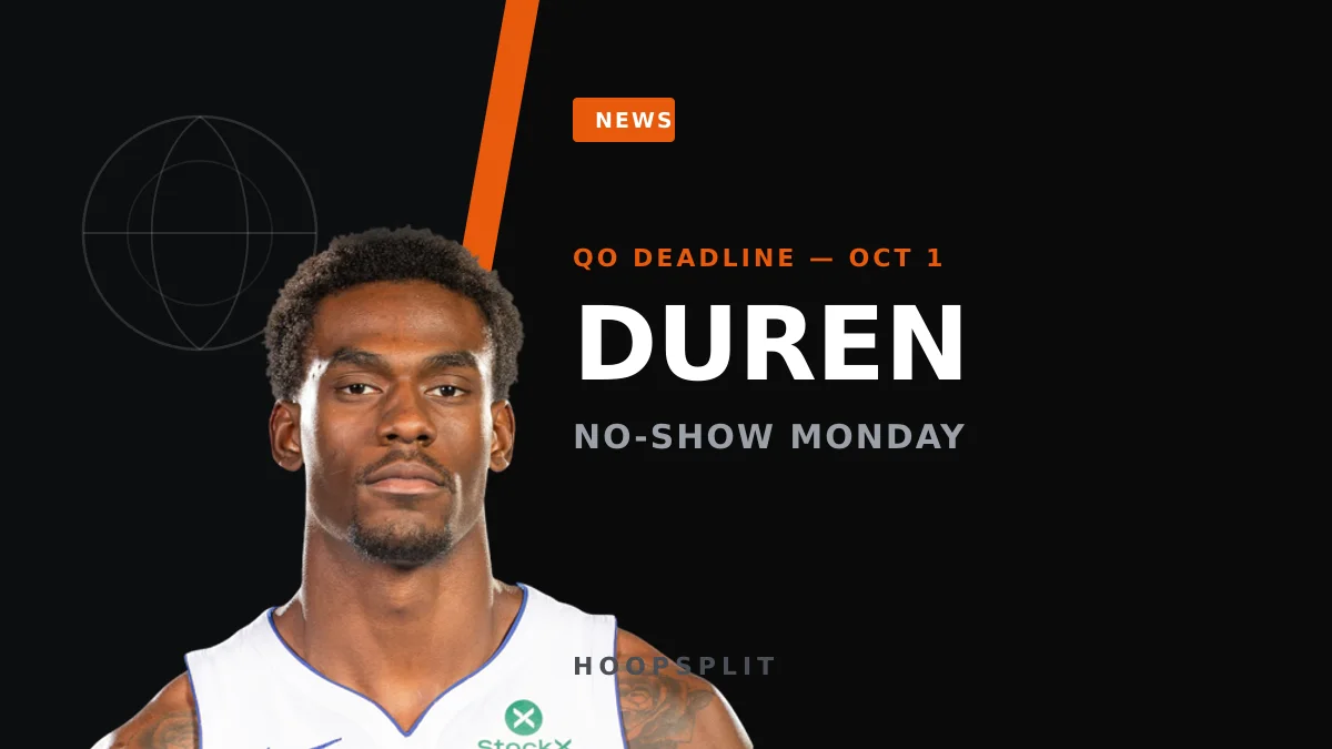 Jalen Duren Skips Media Day as Pistons Standoff Hits Thursday Deadline
