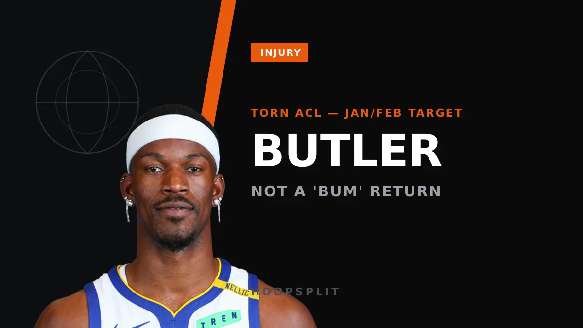 Jimmy Butler Eyes January Return From Torn ACL, Vows Big Impact