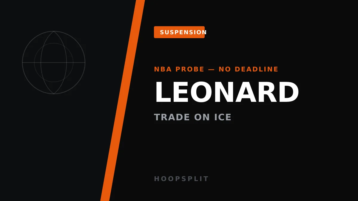 Kawhi's Raptors Move Still On — But the NBA Probe Could Drag Into 2027
