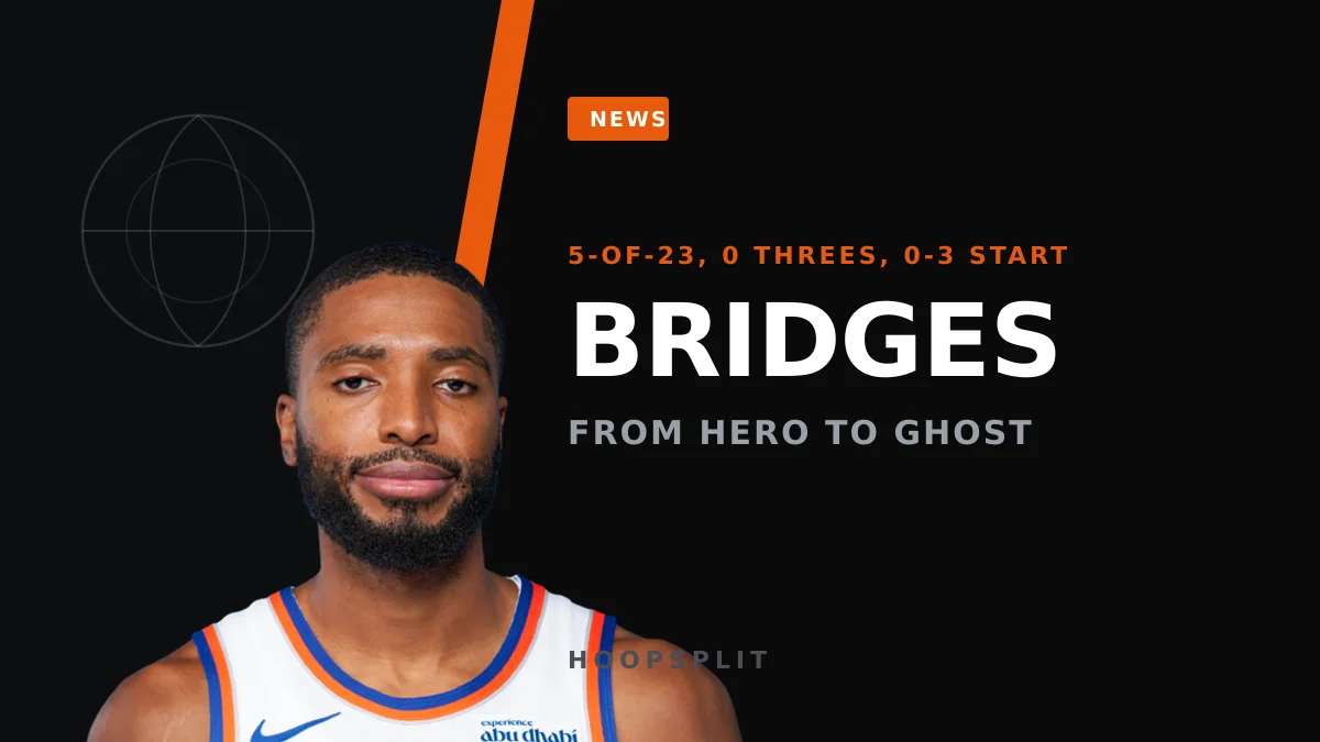 Knicks Open 0-3 as Mikal Bridges Scores Three a Night — What Now?