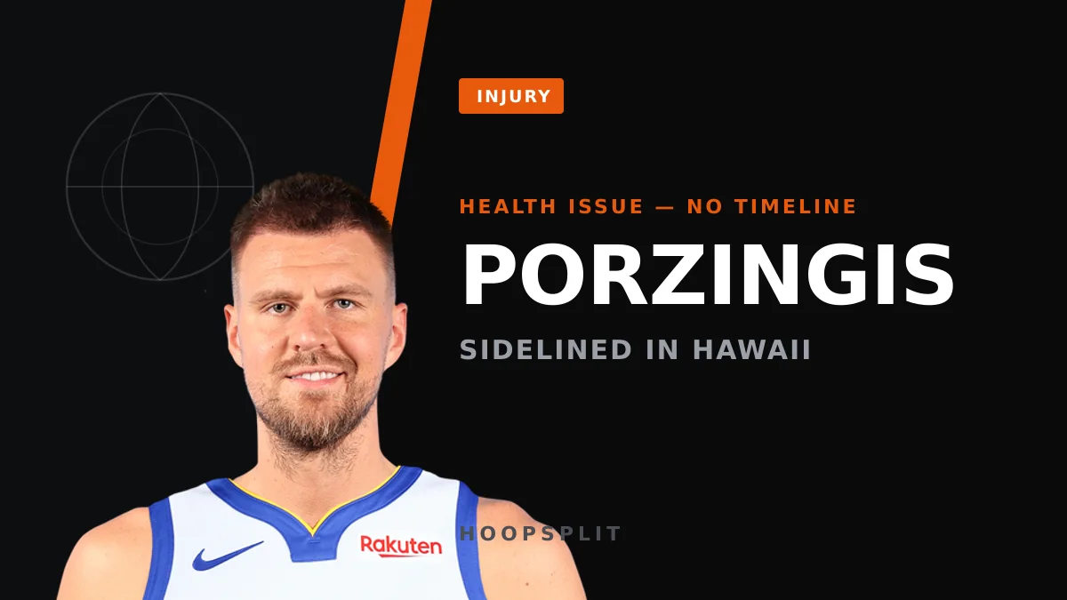 Kristaps Porzingis Out Indefinitely as Warriors Camp Opens in Hawaii