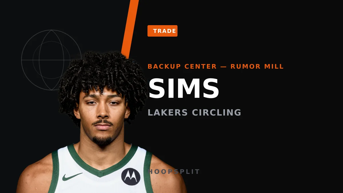 Lakers Eyeing Jericho Sims? The Center Chase Runs Into a Roster Crunch