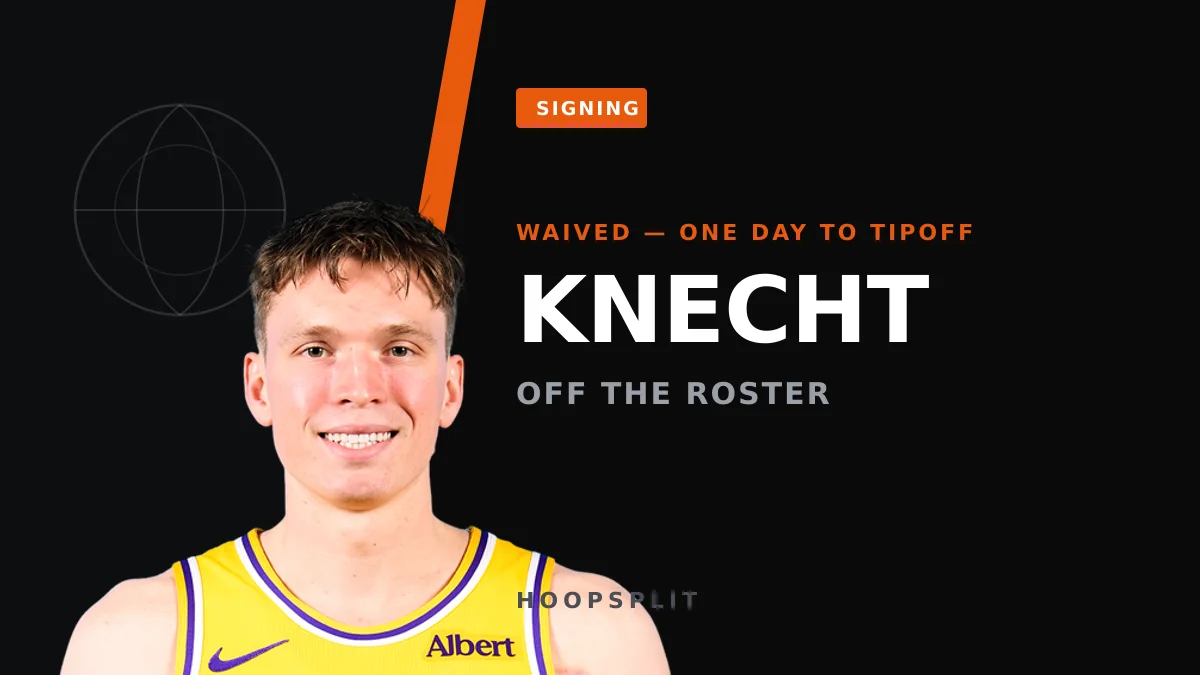 Lakers Waive Dalton Knecht a Day Before Tipoff: Fantasy Fallout