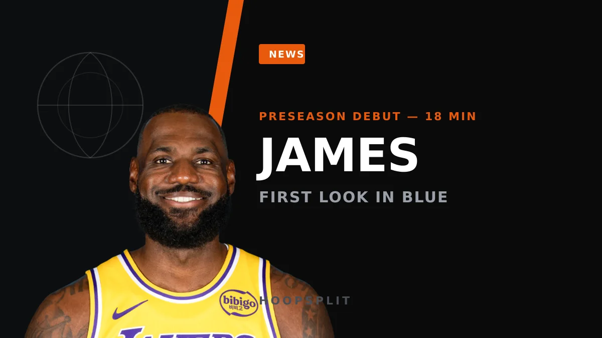 LeBron James Debuts in Sixers Blue: 10-5-4 in 18 Preseason Minutes