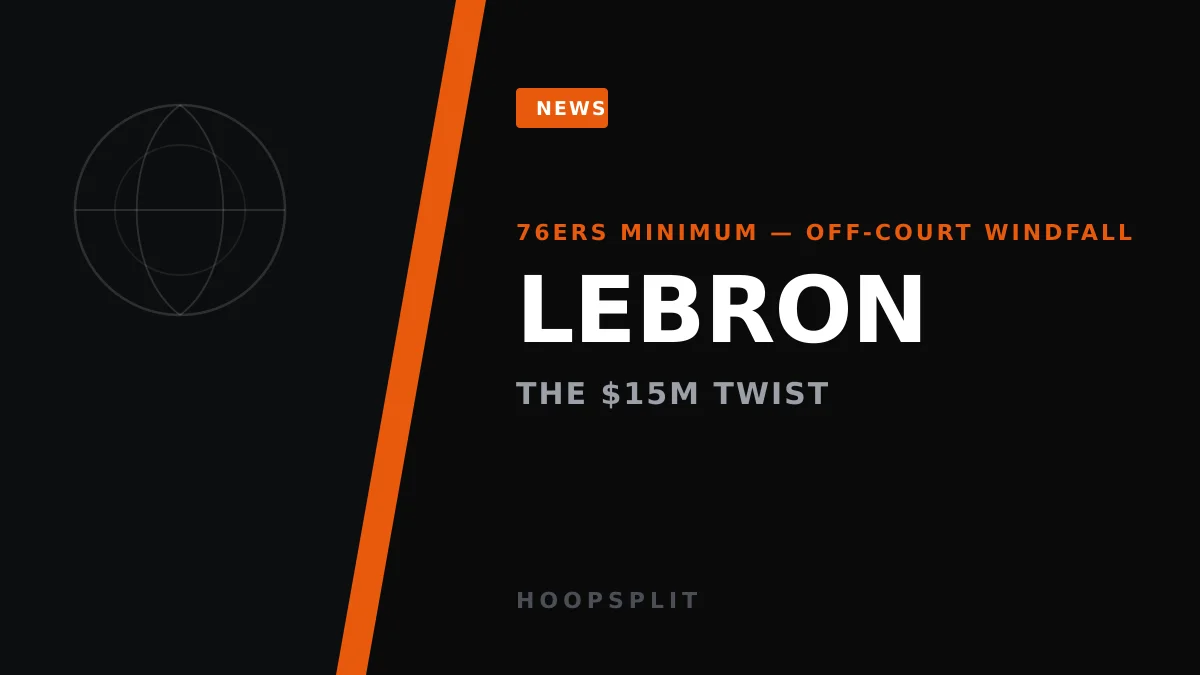 LeBron's $15M Polymarket Deal Softens That 76ers Minimum Hit