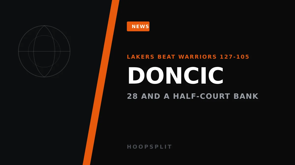 Luka Drops 28 on Warriors, Banks a Half-Court Heave and JJ Redick's Cash