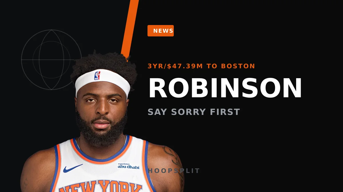 Mitchell Robinson Wanted a Mazzulla Apology Before Joining Celtics