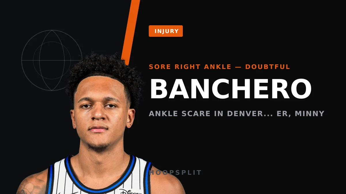 Paolo Banchero Tweaks Ankle vs. Wolves — But There's a Catch