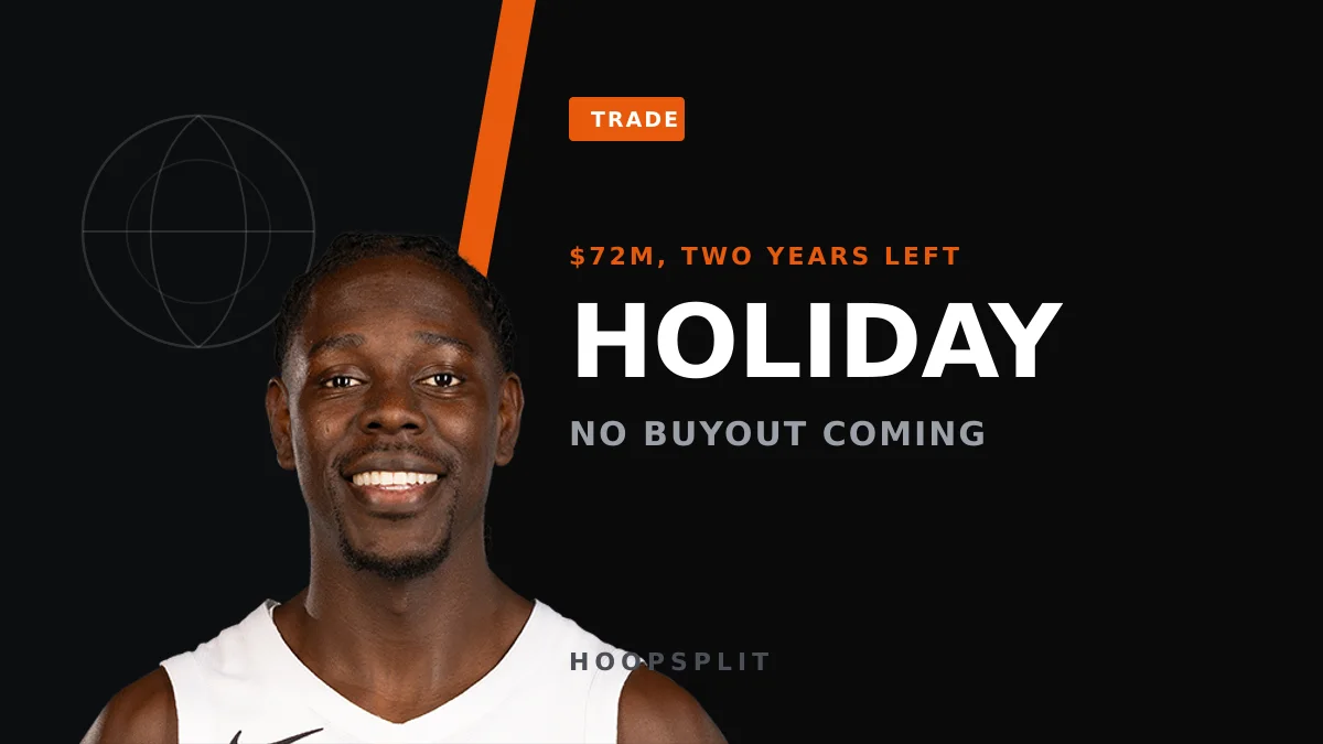 Portland's Point Guard Logjam: Jrue Holiday Isn't Getting Bought Out