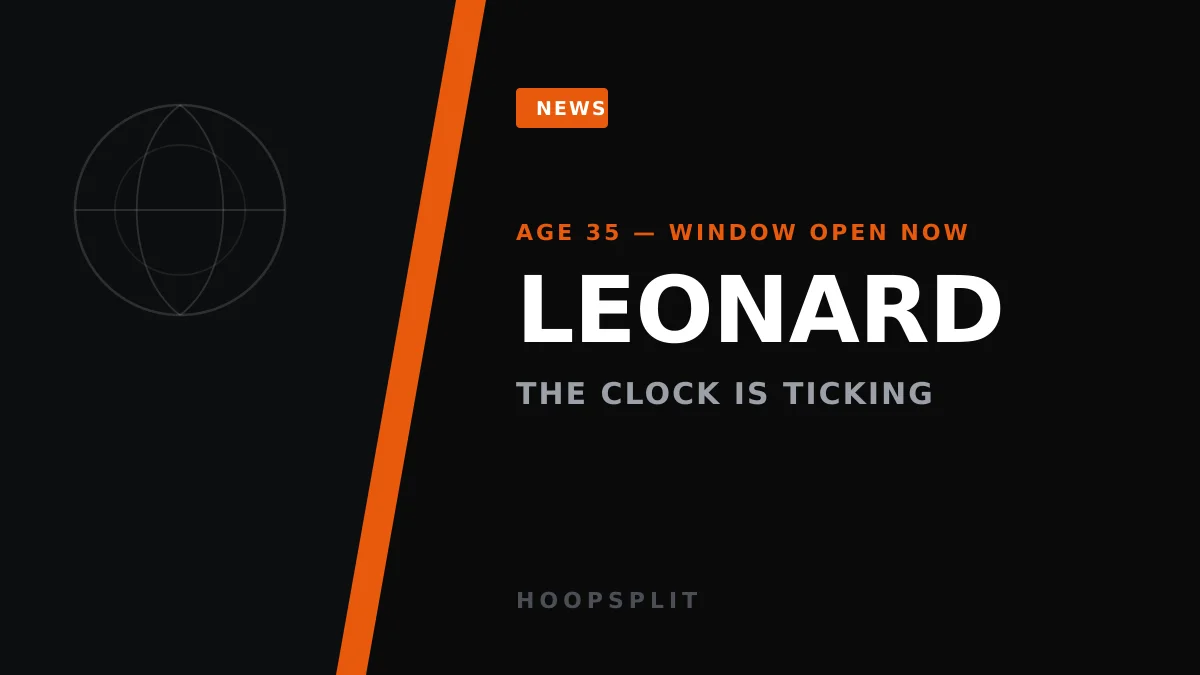 Raptors' Kawhi Window Is Tiny — Here's the Piece Toronto Actually Needs