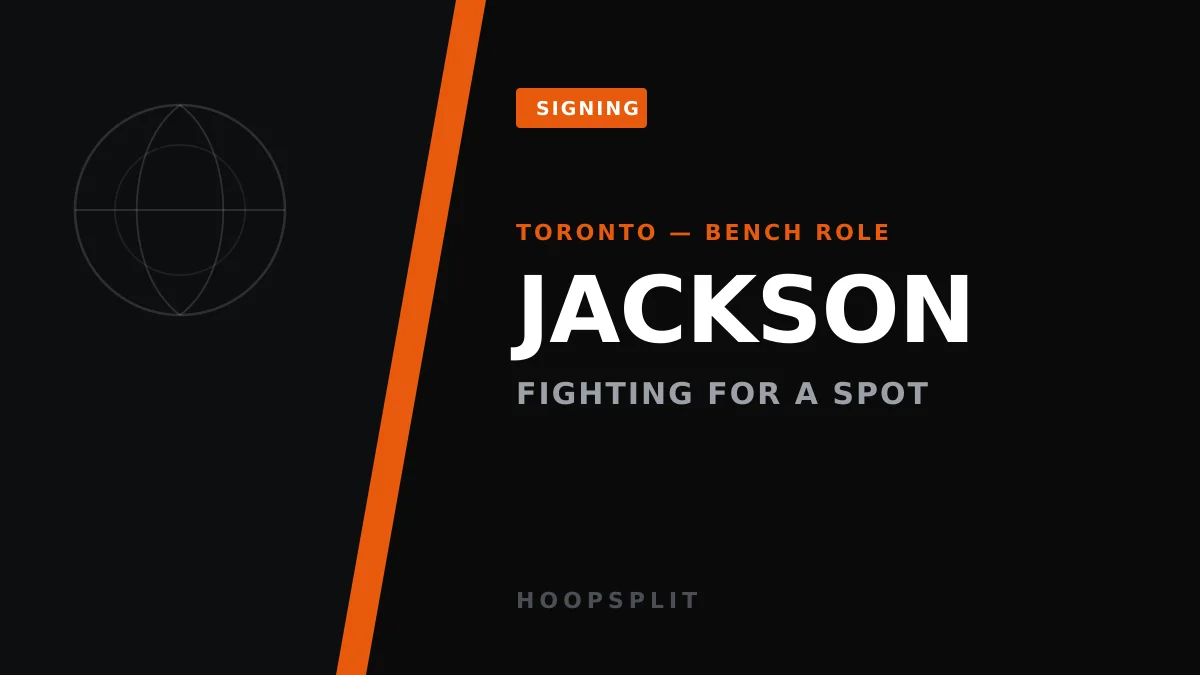 Raptors Sign Sharpshooting Guard Jackson to Battle for a Roster Spot