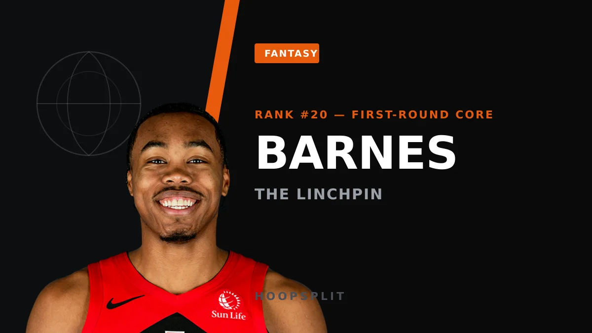 Scottie Barnes Is the Raptors' Fantasy Engine — and a Top-20 Bet