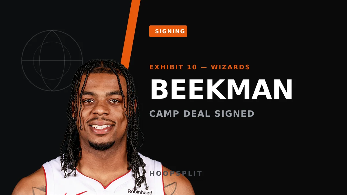 Wizards Stack Camp Bodies: Beekman, Keels Sign Exhibit 10 Deals